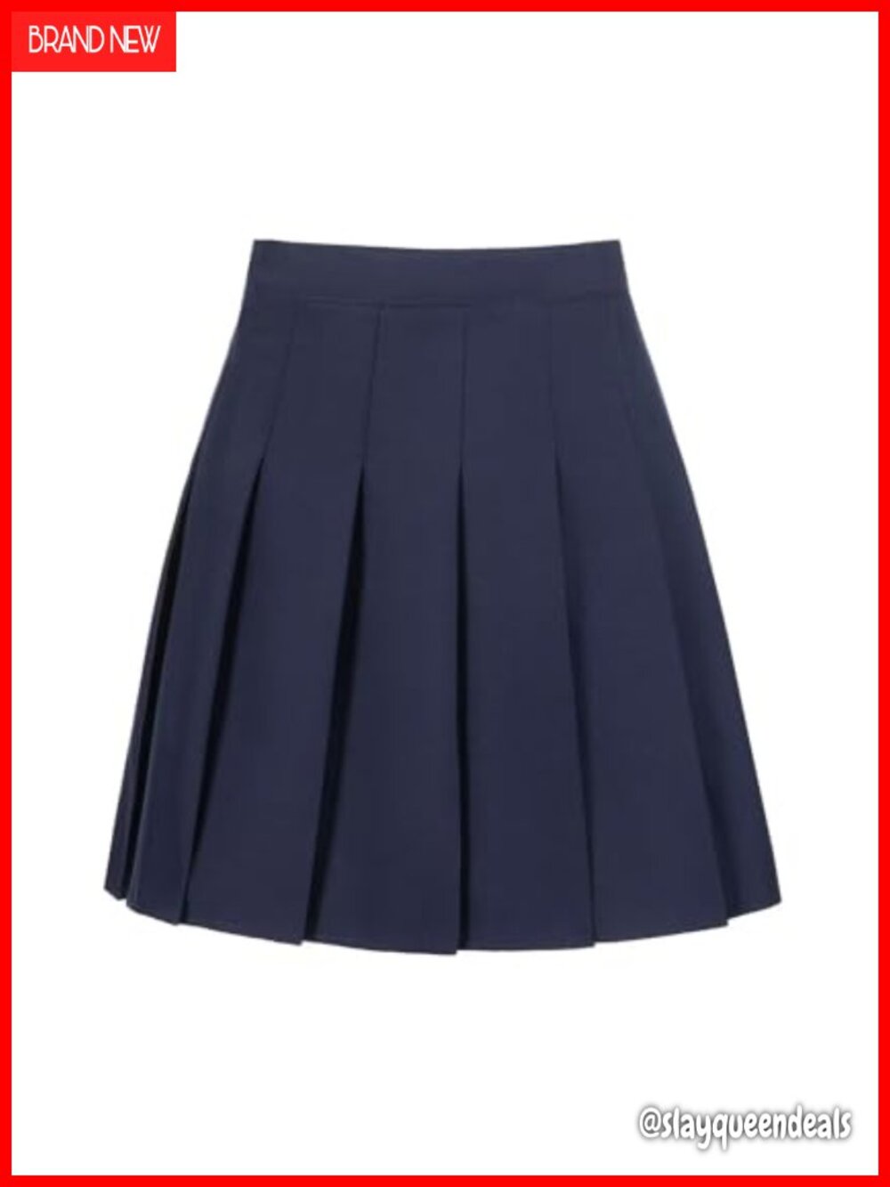 High Waisted Pleated Skirt with Built-in Shorts A-Line Tennis Skirt Active - Picture 1 of 6